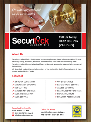 Flyer Design by Sbss for Safeguarding Services | Design: #2264150