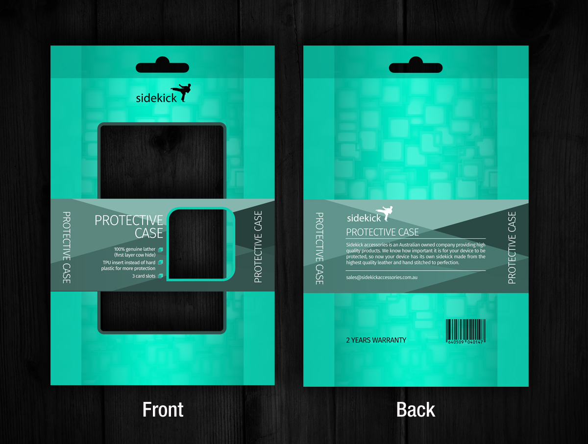 Diseño de Empaque por rug para Sidekick Accessories | Diseño #10938123