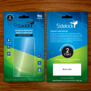 Diseño de Empaque por Souvik Roy (Alex Pro) para Sidekick Accessories | Diseño: #10916981