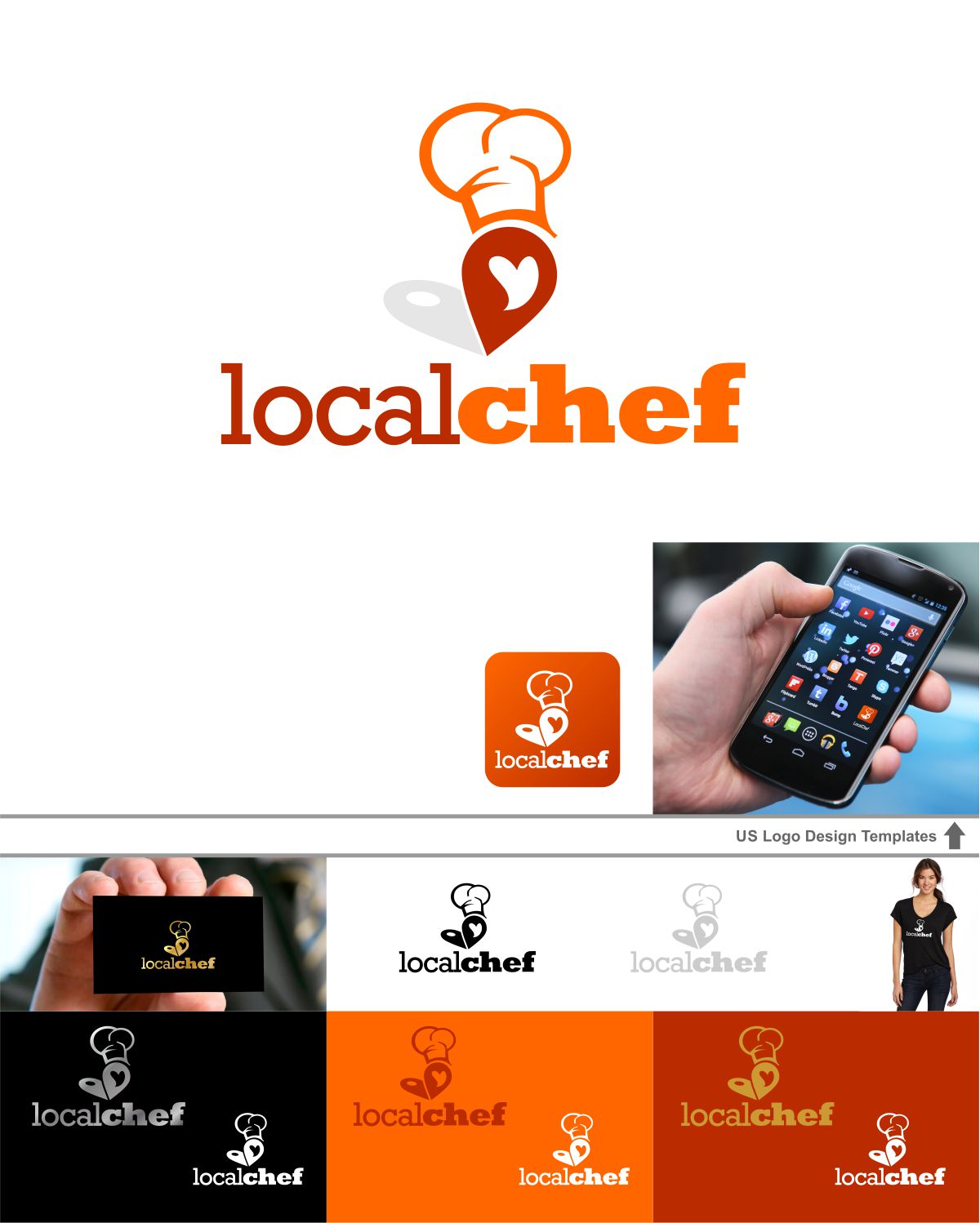 Logo Design by DesignMX (Renan Mejia) for LOCAL CHEF  | Design #10970566