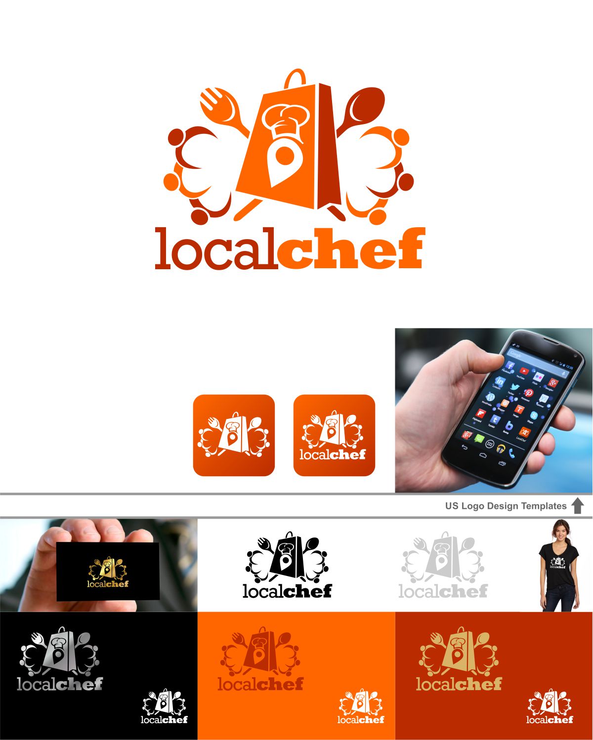 Logo Design by DesignMX (Renan Mejia) for LOCAL CHEF  | Design #10997237