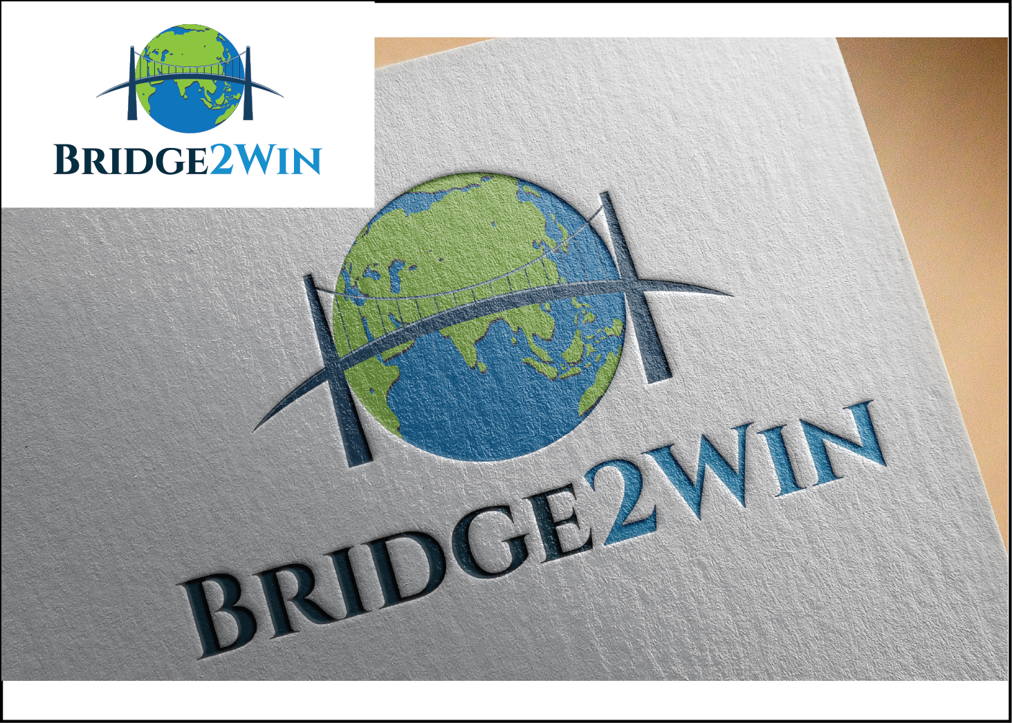 Logo Design by Boink for Bridge2Win | Design #11012084