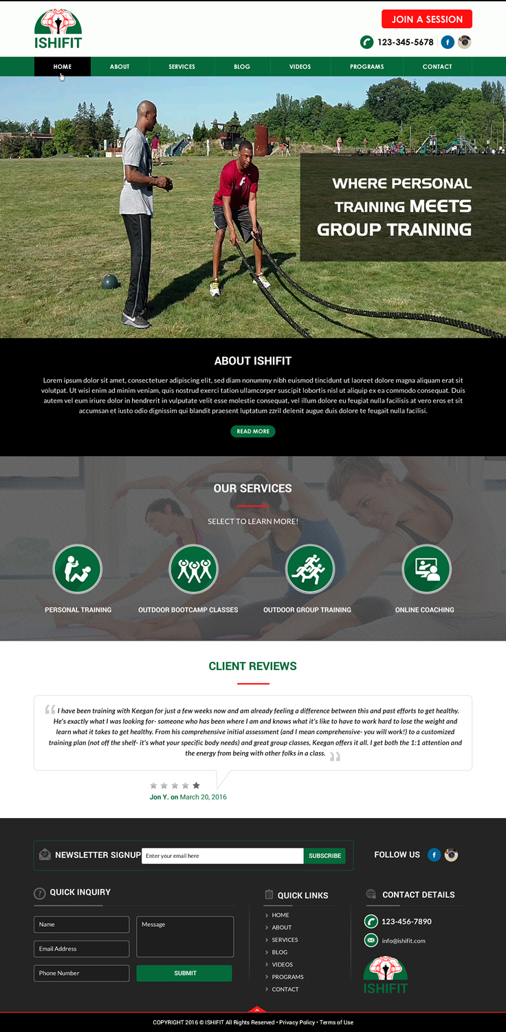 Web Design by Sbss for this project | Design #10887544