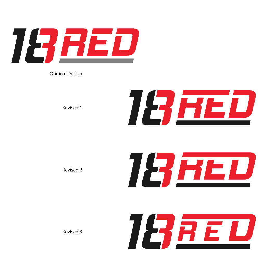 Logo Design by Potua BD for 18 Red | Design #10910396