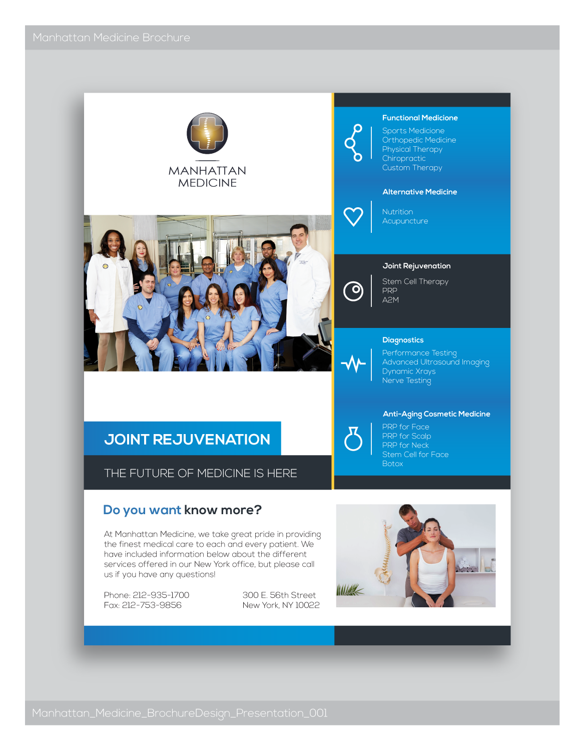 Brochure Design by hola3d for Manhattan Medicine | Design #11100914