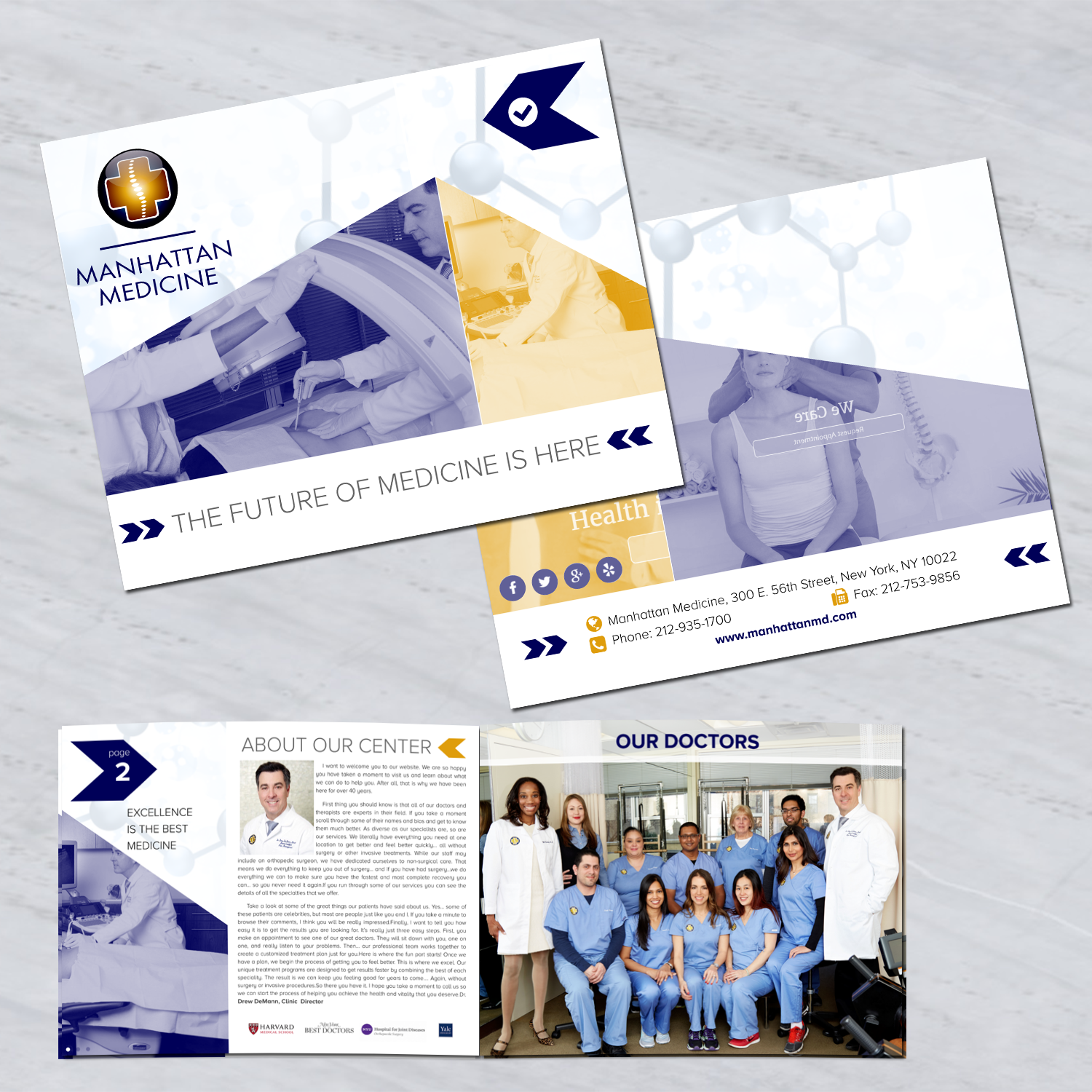 Broschüren-Design von elveneclipse für Manhattan Medicine | Design #11160495