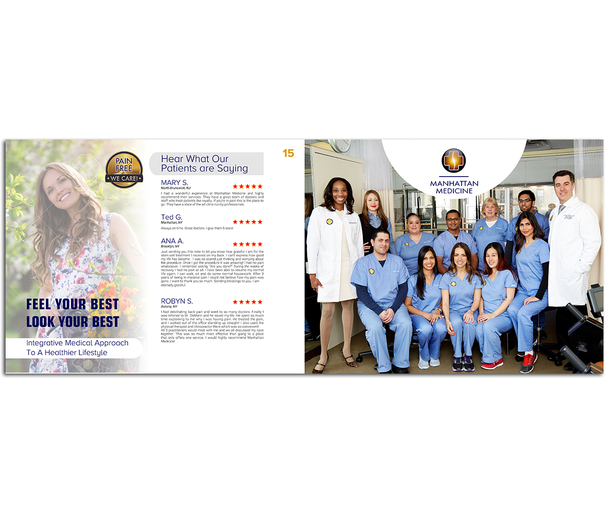 Brochure Design by elveneclipse for Manhattan Medicine | Design #11186705