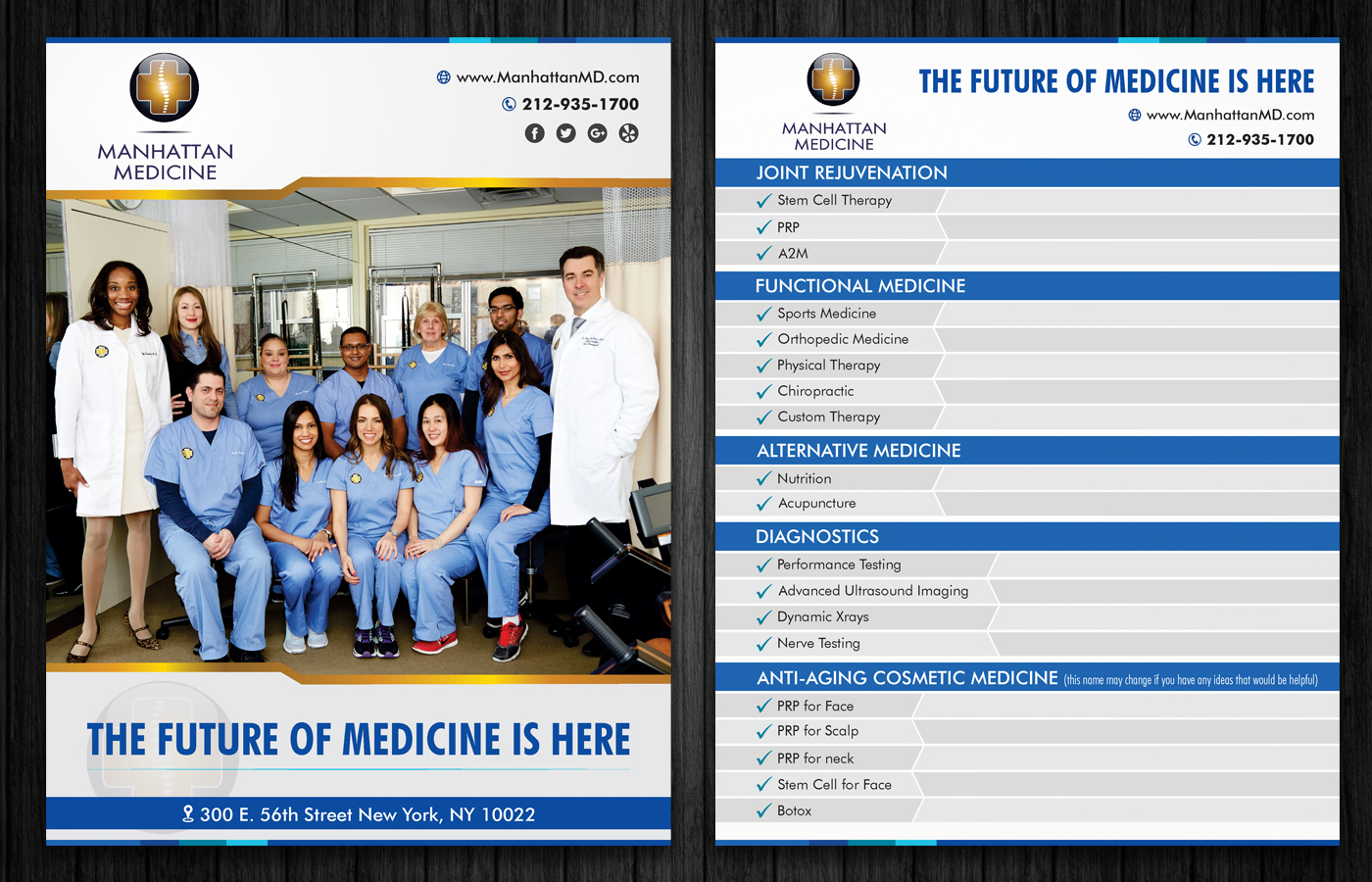 Brochure Design by ecorokerz for Manhattan Medicine | Design #10864342