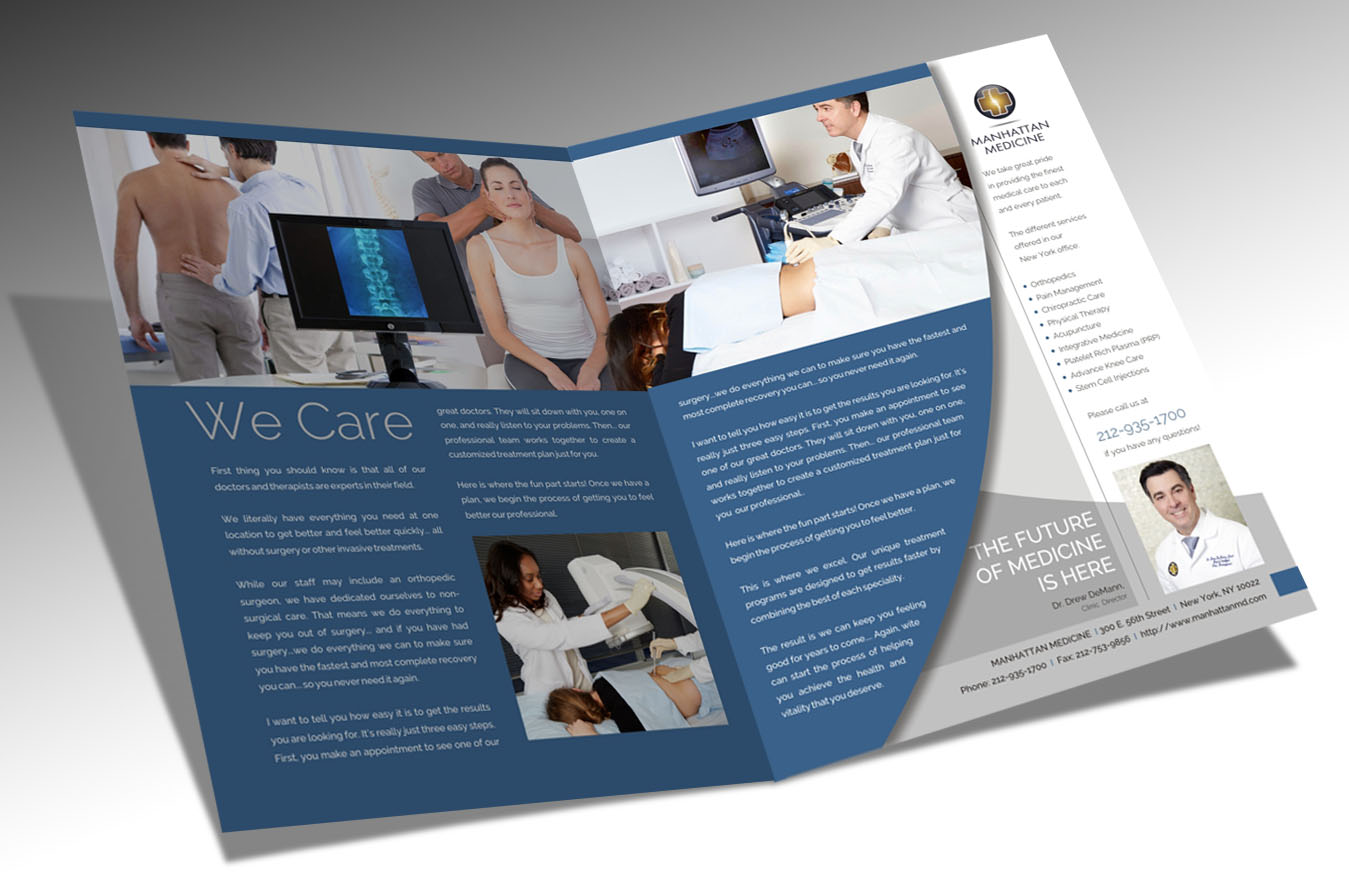Brochure Design by juanjoseolivieri for Manhattan Medicine | Design #11163468