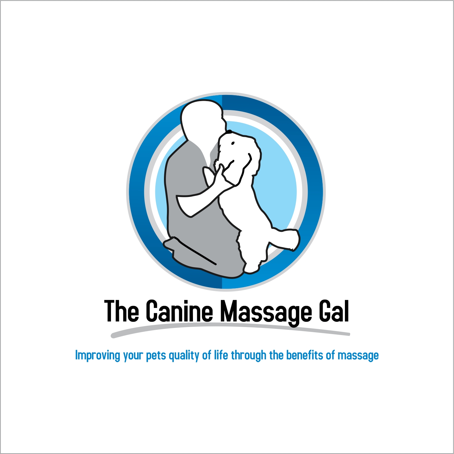 Logo Design by reyes graphic design for The Canine Massage Gal | Design #11002417