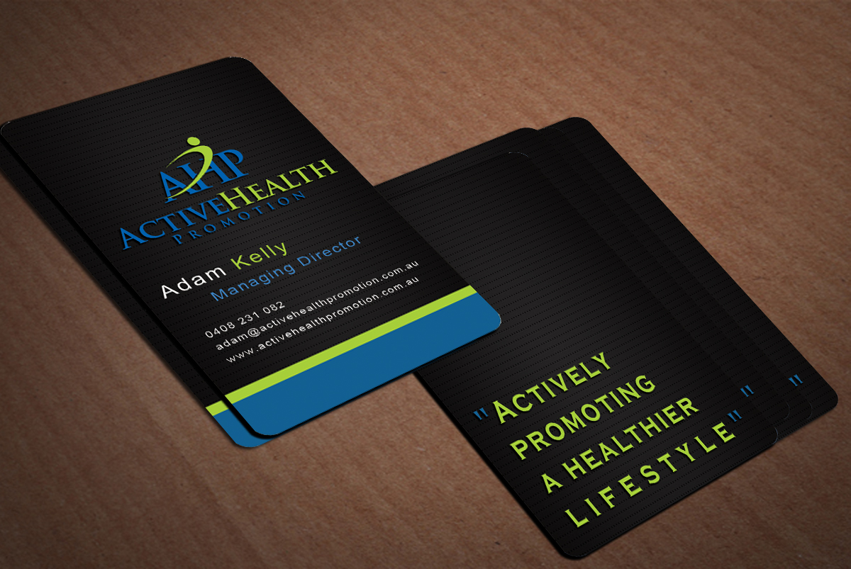 Diseño de Tarjeta de Presentación por Harshan para Active Health Promotion | Diseño #2270924