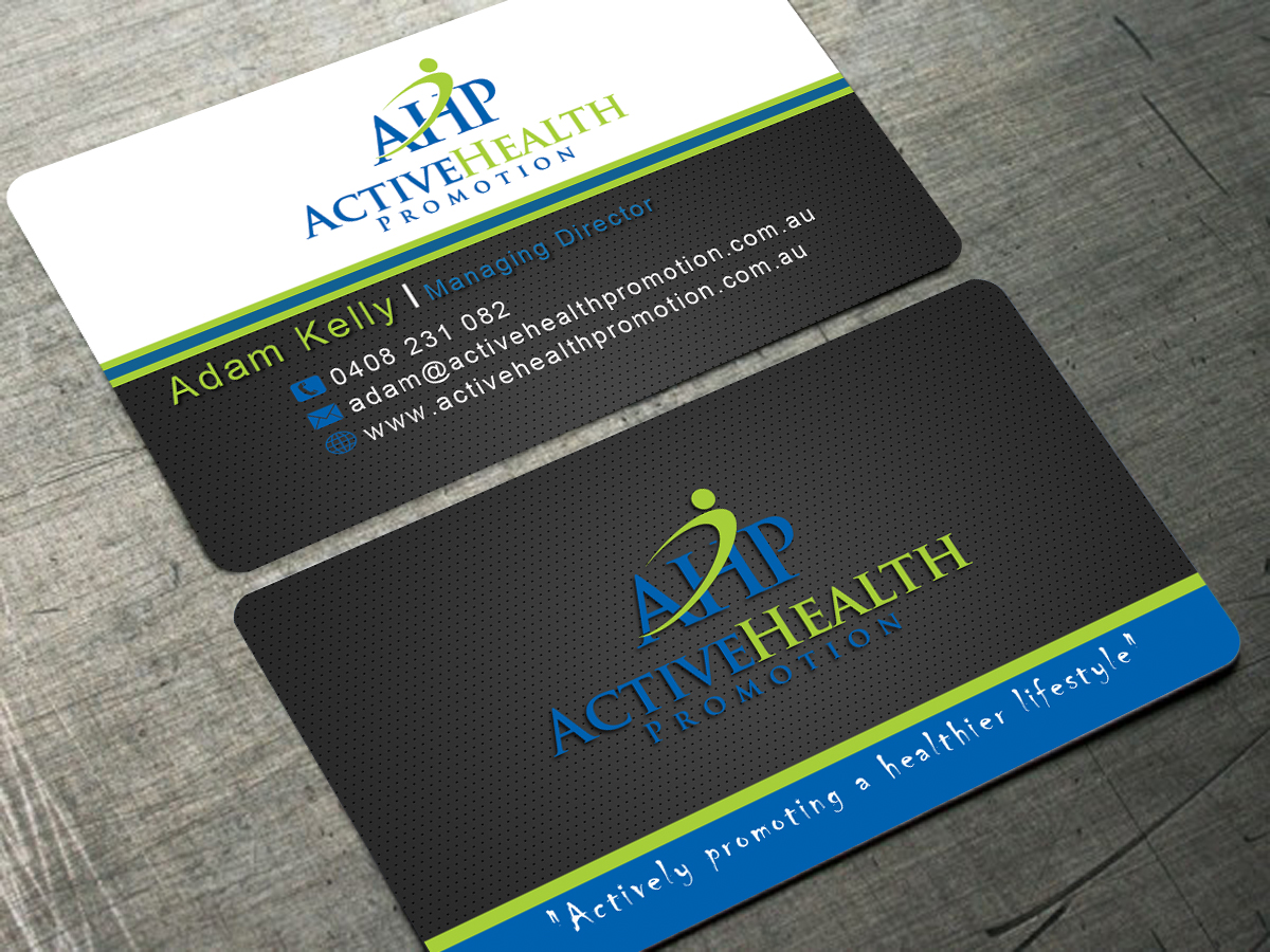 Visitenkarten-Design von Harshan für Active Health Promotion | Design #2270969
