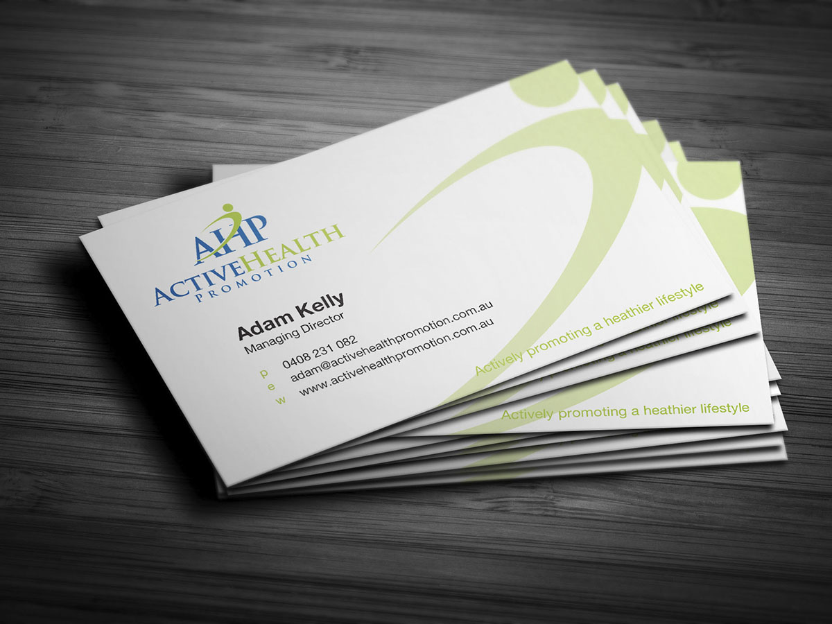 Design de Carte de Visite par Abduct_Design pour Active Health Promotion | Design #2268156