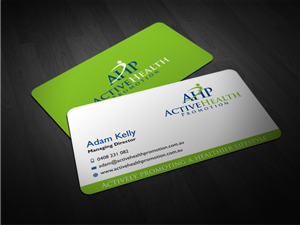 Personal Trainer and Corporate Health Business | Business Card Design by Atvento Graphics