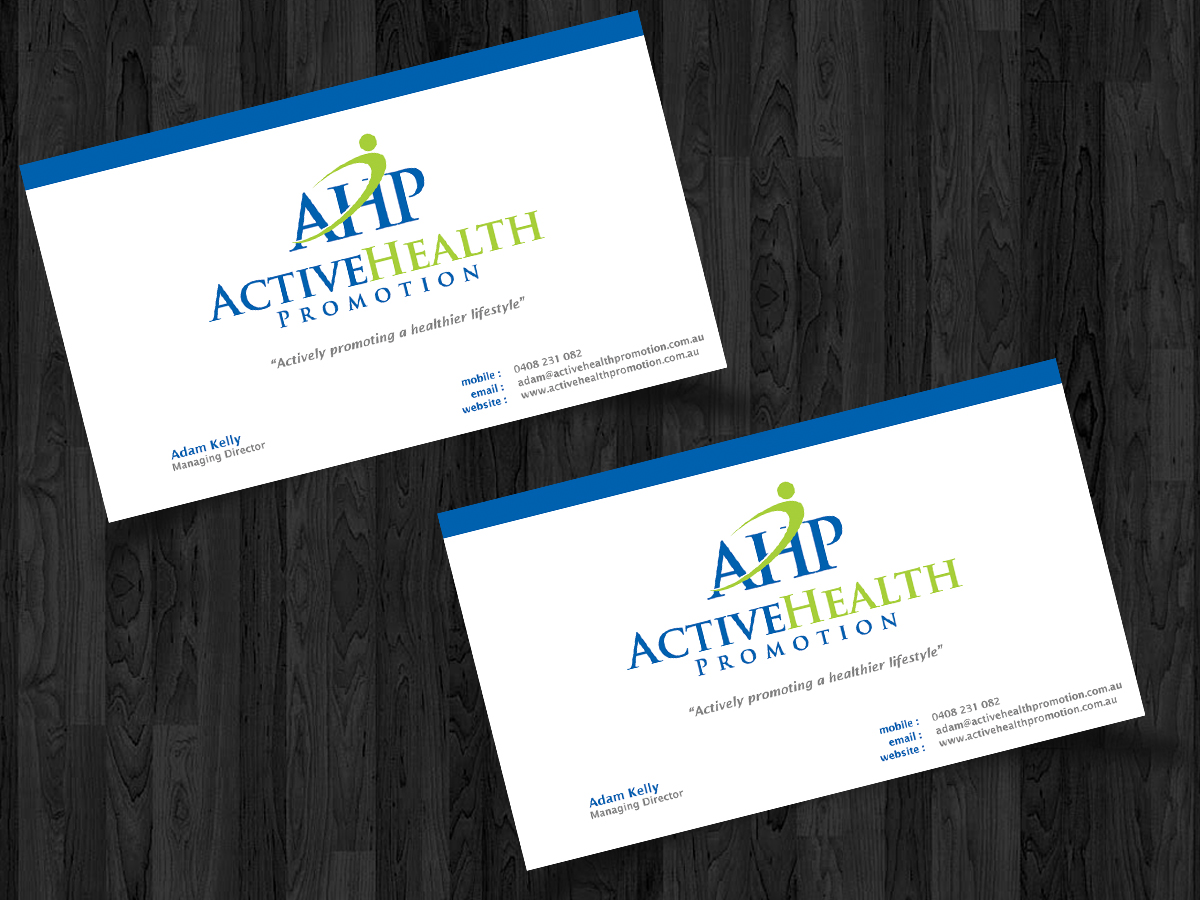 Business Card Design by Straw Hat for Active Health Promotion | Design #2273281