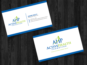 Diseño de Tarjeta de Presentación por Straw Hat para Active Health Promotion | Diseño: #2273315
