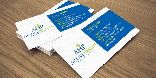 Business Card Design by krish for Active Health Promotion | Design #2277059