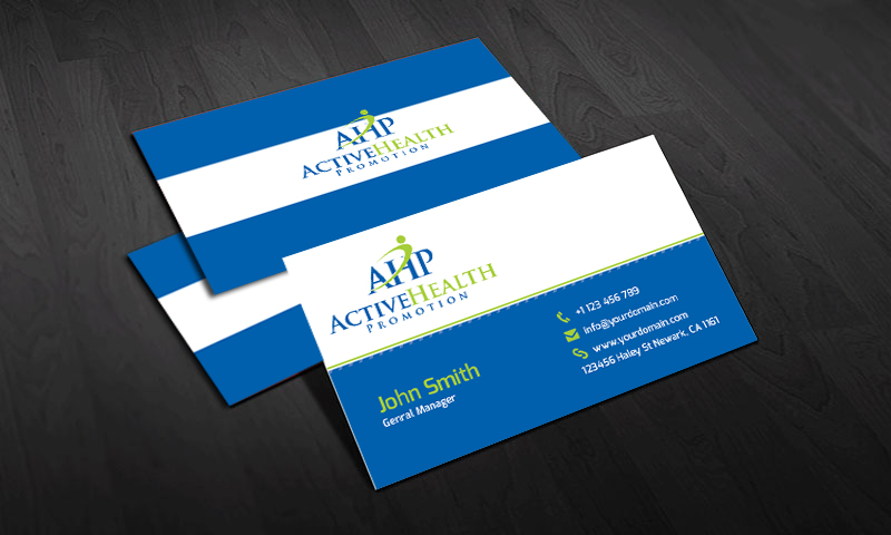 Business Card Design by krish for Active Health Promotion | Design #2277064
