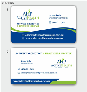 Business Card Design by IneseRo for Active Health Promotion | Design #2256853