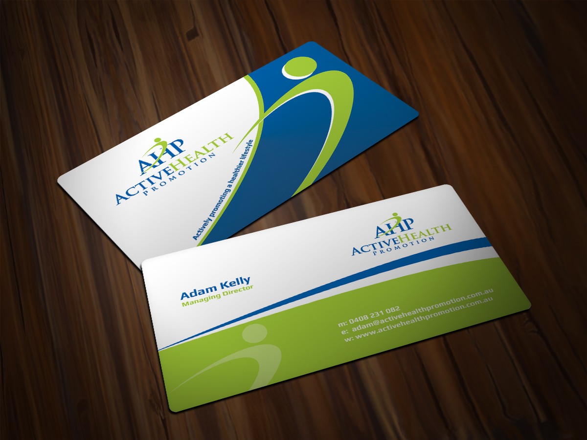 Diseño de Tarjeta de Presentación por Scorpius design para Active Health Promotion | Diseño #2269555