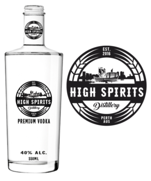 High Spirits Distillery | Logo Design by ART DEPOT