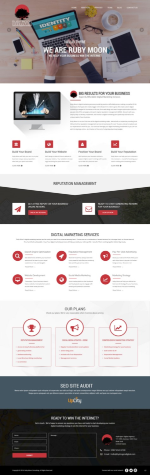 Web Design par pb pour Ruby Moon Consulting | Design : #10884582