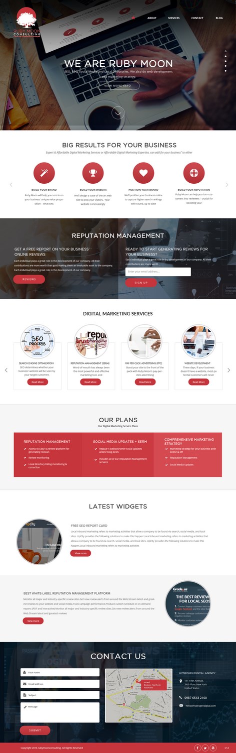 Web-Design von pb für Ruby Moon Consulting | Design #10884587
