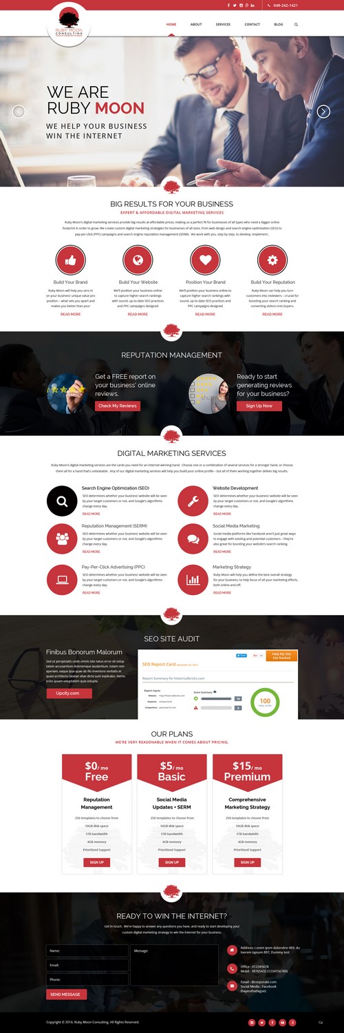 Web-Design von pb für Ruby Moon Consulting | Design #10884595