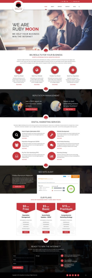 Web Design par pb pour Ruby Moon Consulting | Design : #10884595