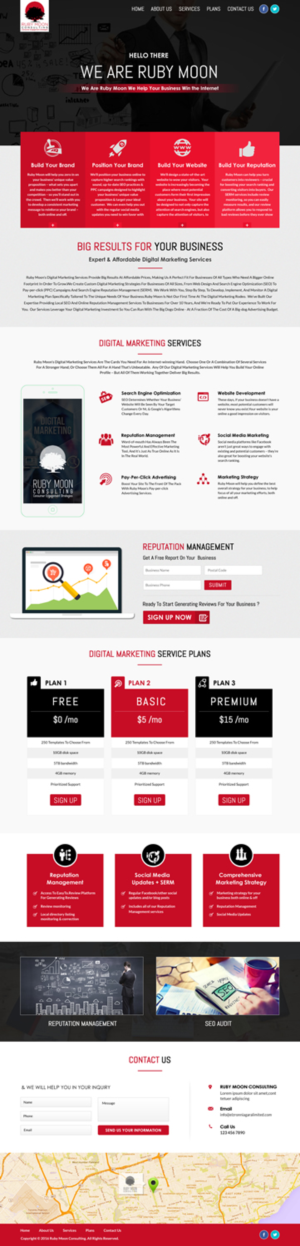Web-Design von Sbss für Ruby Moon Consulting | Design: #10896106