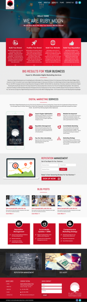 Web-Design von Sbss für Ruby Moon Consulting | Design: #10932296