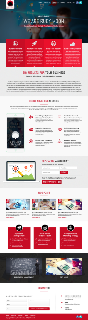 Website redesign for Ruby Moon Consulting | Diseño Web por Sbss