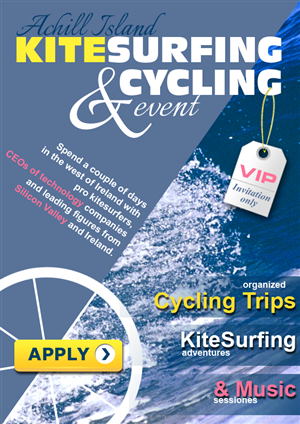 KItesurfing, Cycling Event in the West of Ireland  | Diseño de Póster por Karolin