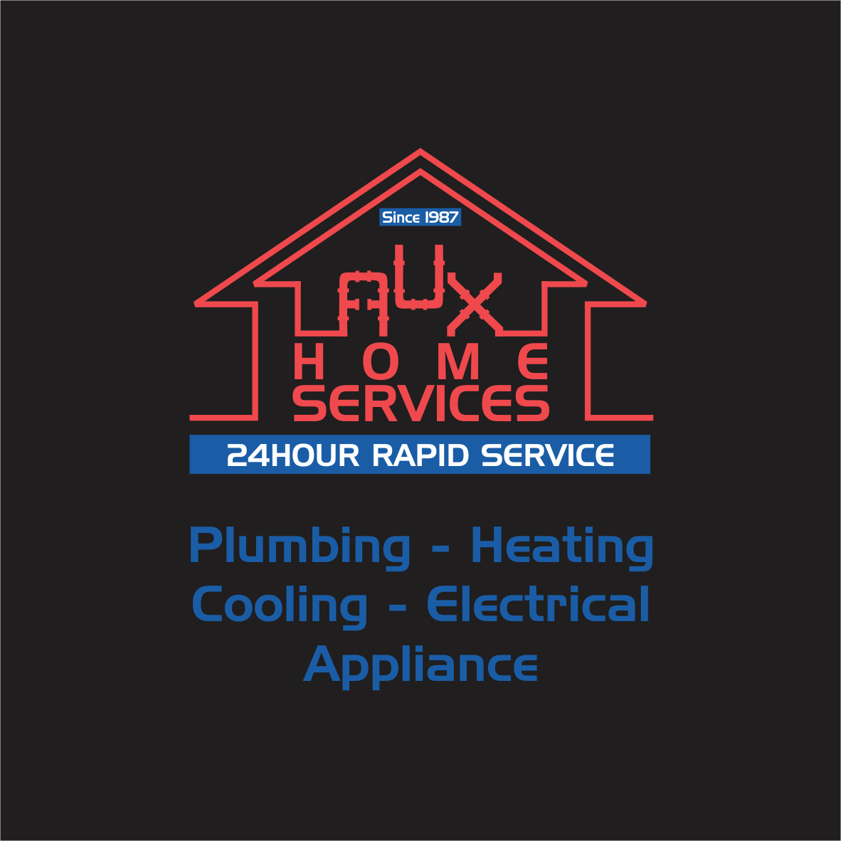 Logo Design by arch.knife for Aux Mechanical, inc | Design #10953830