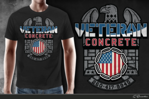 Veteran Concrete  | T-shirt Design by gekgrfx