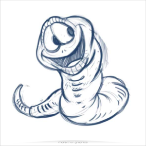 The Happy Wiggler Worm Ranch/ Where the happiest worms on earth live, Or Happy worms make happy plants. | Logo Design by vladst2004