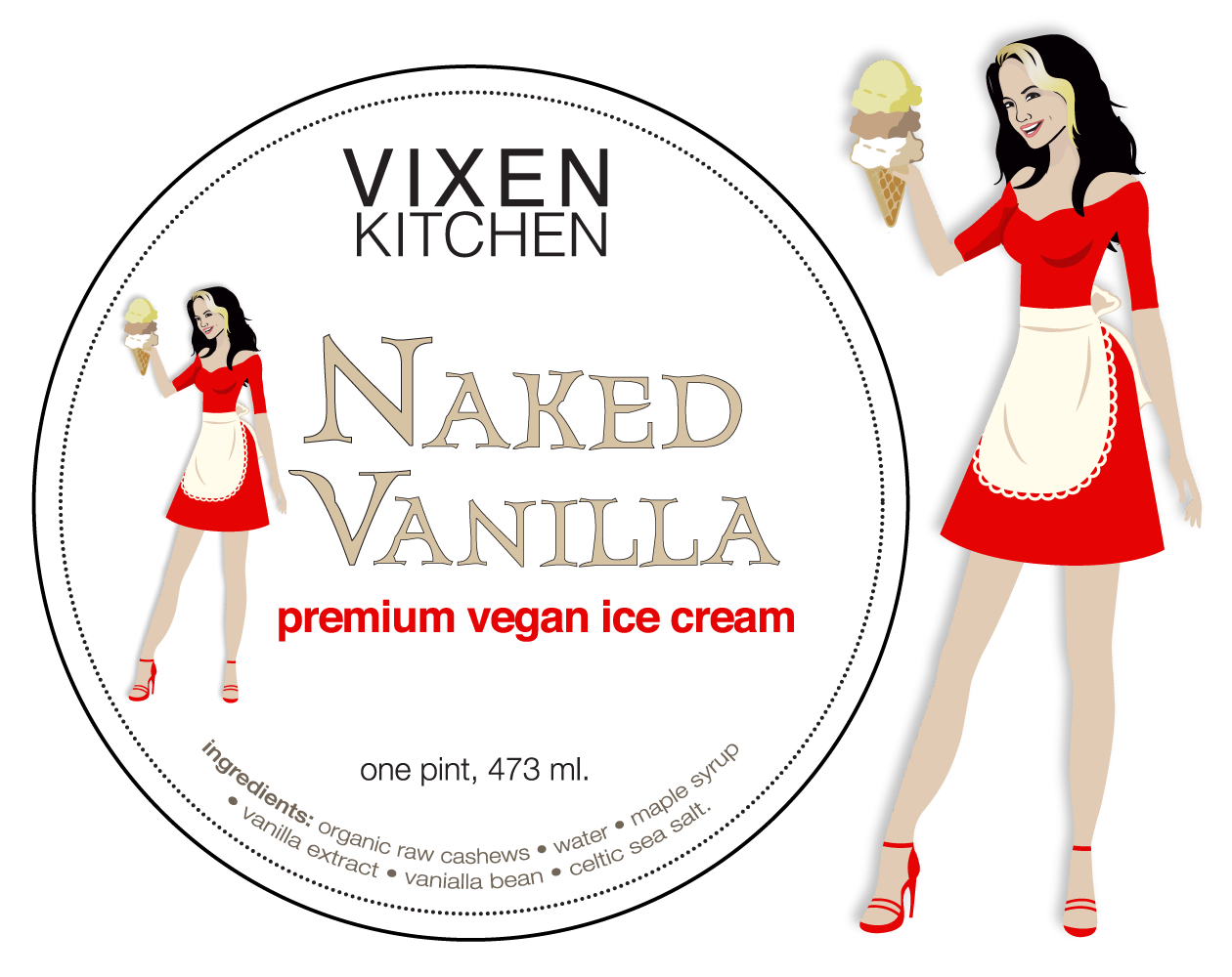Character Design by briliana for VIXEN KITCHEN | Design #2296443