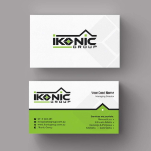 Business Card Design by INDIAN_Ashok for ikonic group | Design: #10892147