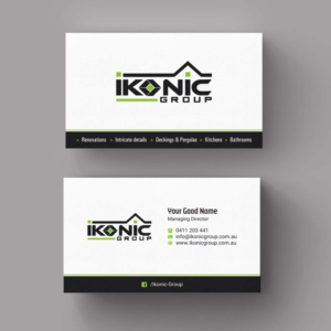 Business Card Design by INDIAN_Ashok for ikonic group | Design: #10892148