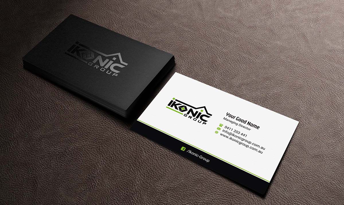 Business Card Design by INDIAN_Ashok for ikonic group | Design #10892150