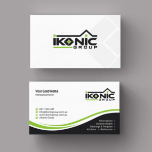 Business Card Design by INDIAN_Ashok for ikonic group | Design: #10892152