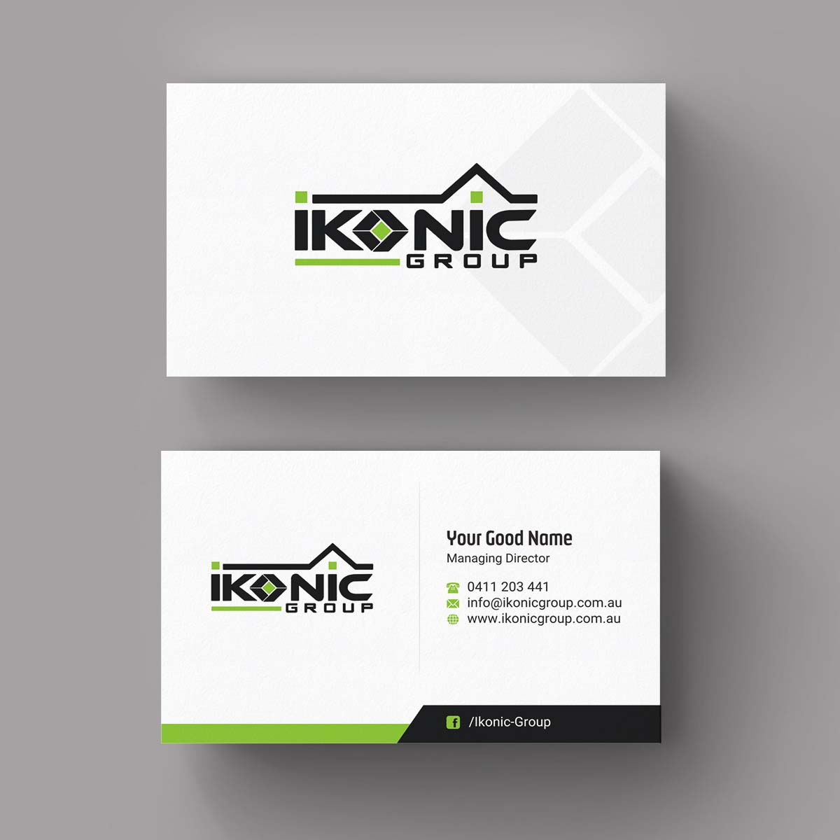 Diseño de Tarjeta de Presentación por INDIAN_Ashok para ikonic group | Diseño #10892154