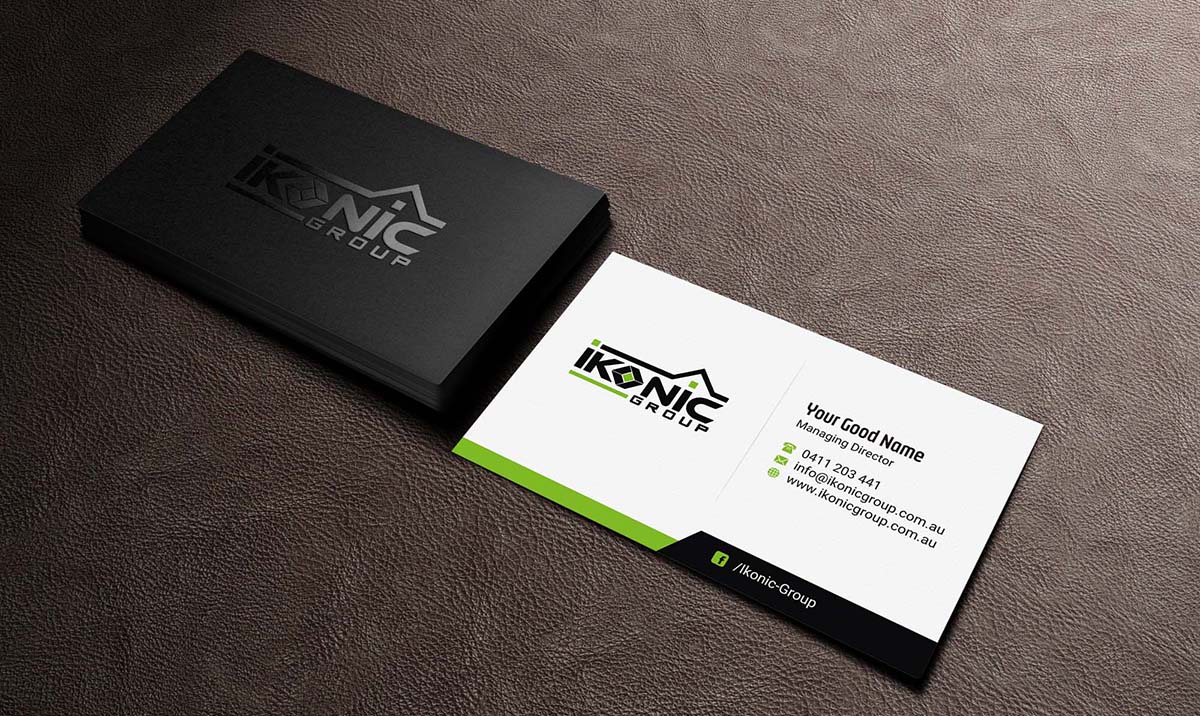 Business Card Design by INDIAN_Ashok for ikonic group | Design #10892155