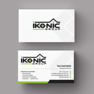 Business Card Design by INDIAN_Ashok for ikonic group | Design: #10892157