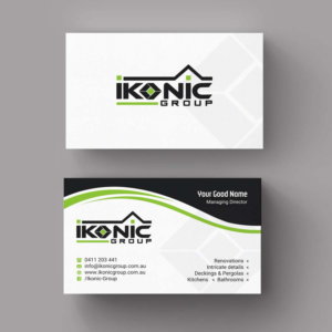 Business Card Design by INDIAN_Ashok for ikonic group | Design: #10892159