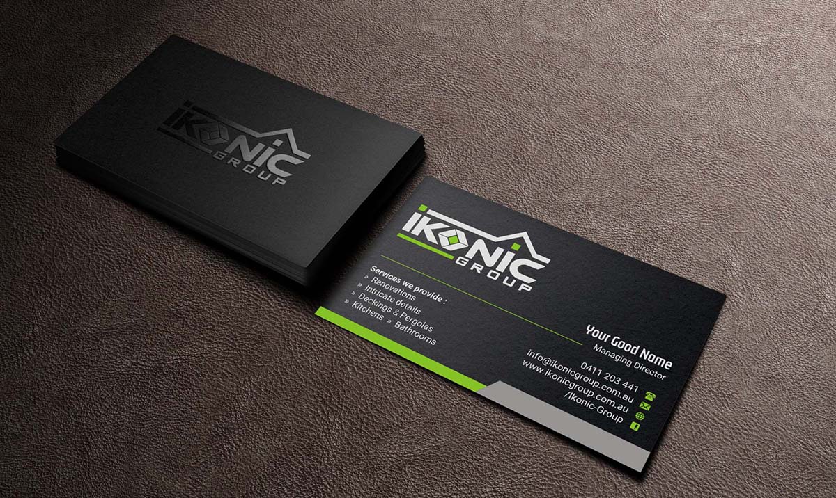 Visitenkarten-Design von INDIAN_Ashok für ikonic group | Design #10892167