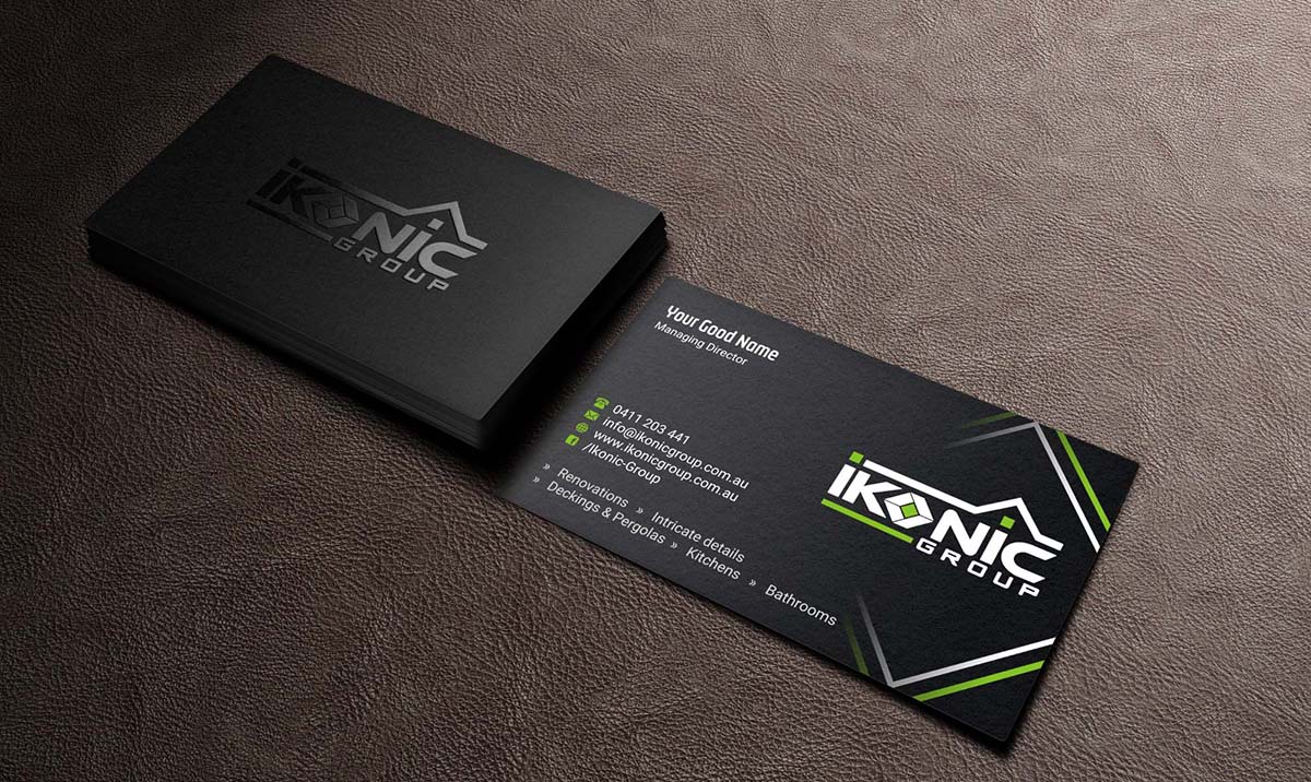 Visitenkarten-Design von INDIAN_Ashok für ikonic group | Design #10892168