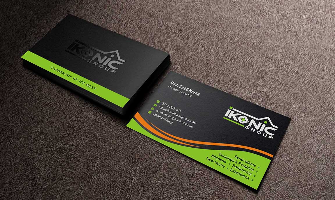 Diseño de Tarjeta de Presentación por INDIAN_Ashok para ikonic group | Diseño #11033446