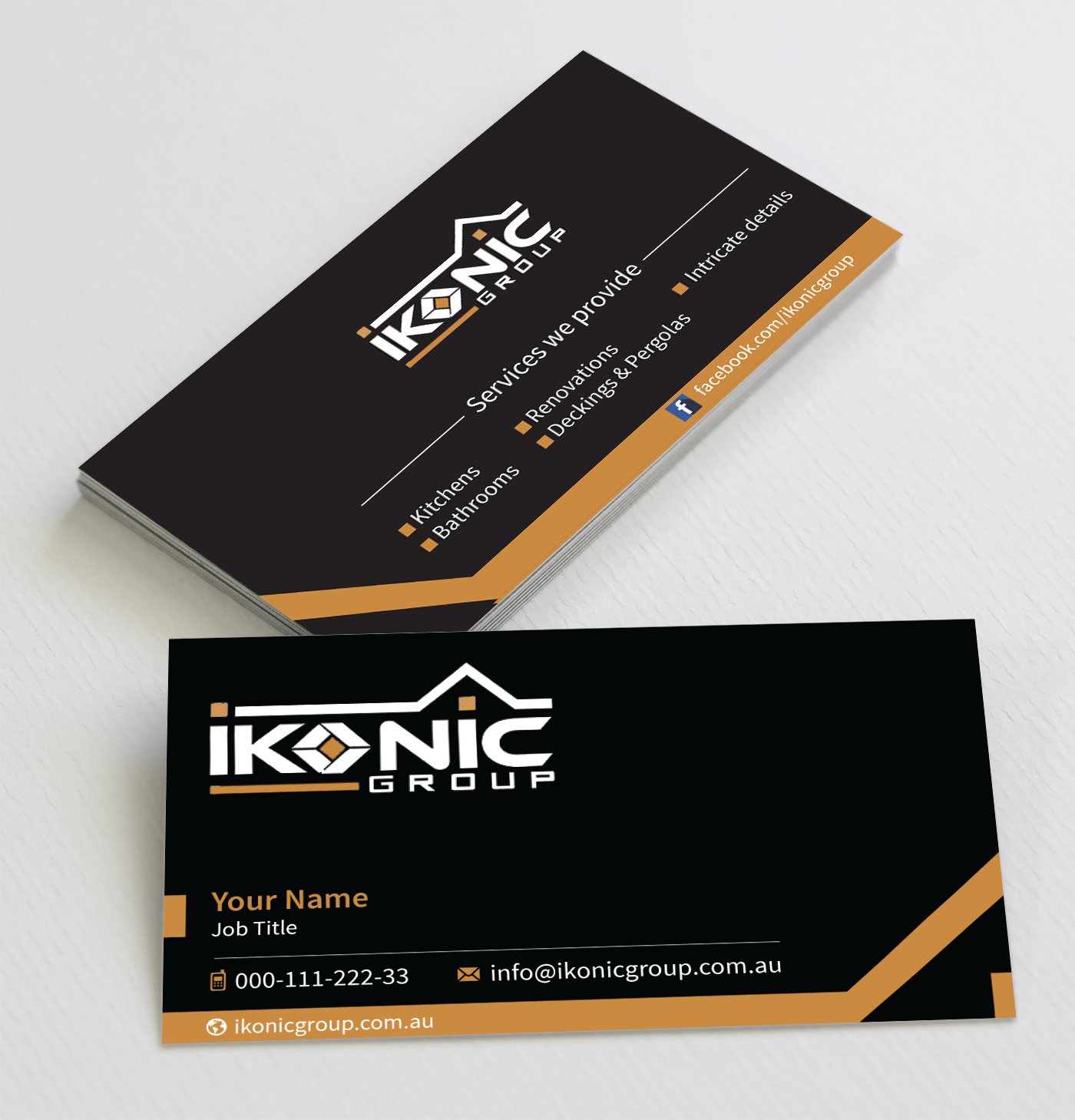 Diseño de Tarjeta de Presentación por toyz86 para ikonic group | Diseño #10907412