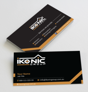 Business Card Design by toyz86 for ikonic group | Design #10907412
